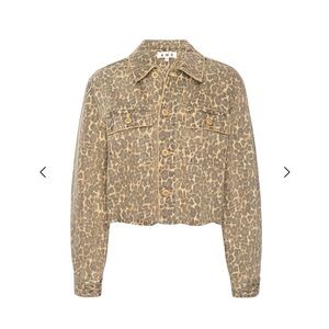 AMO Leopard Print Carly Jean Jacket Medium NEW
